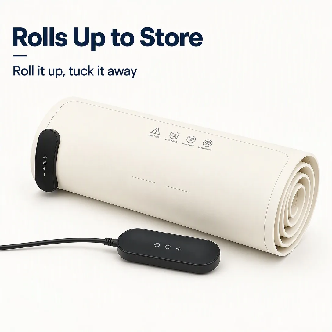 Roll Up Electric Warming Mat - Large with Temperature Control - detail view 1