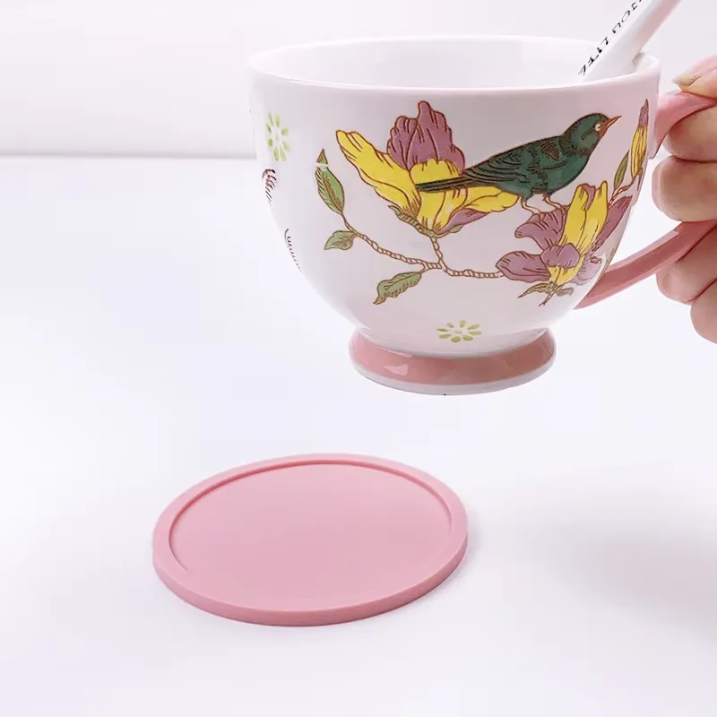 Custom Silicone Rubber Bar Cup Coasters Durable Heat Resistant Drink Cup Mat Kitchen Drinks Insulation Mat - detail view 11