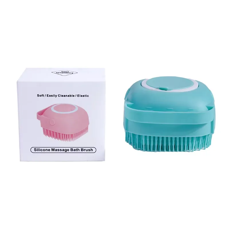 New Arrivals Custom Pets Brushes Bath Massage Brush Shampoo Dispenser Dog Grooming Tool Pet Cat Dog Bath - detail view 2