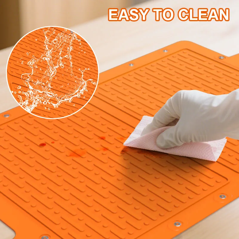 Top Ranking WaterProof Fire Proof Non-Stick BBQ Silicone Grilling Mats Oil-Resistant Grill Mat Mats - detail view 1