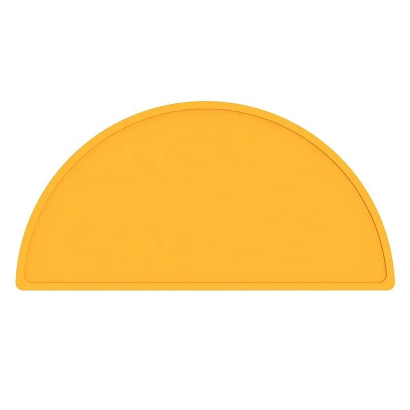Bpa Free Reusable Portable Children Dining Food Mat Non-slip Baby Place Mat Waterproof Silicone Placemats for Kids - detail view 4
