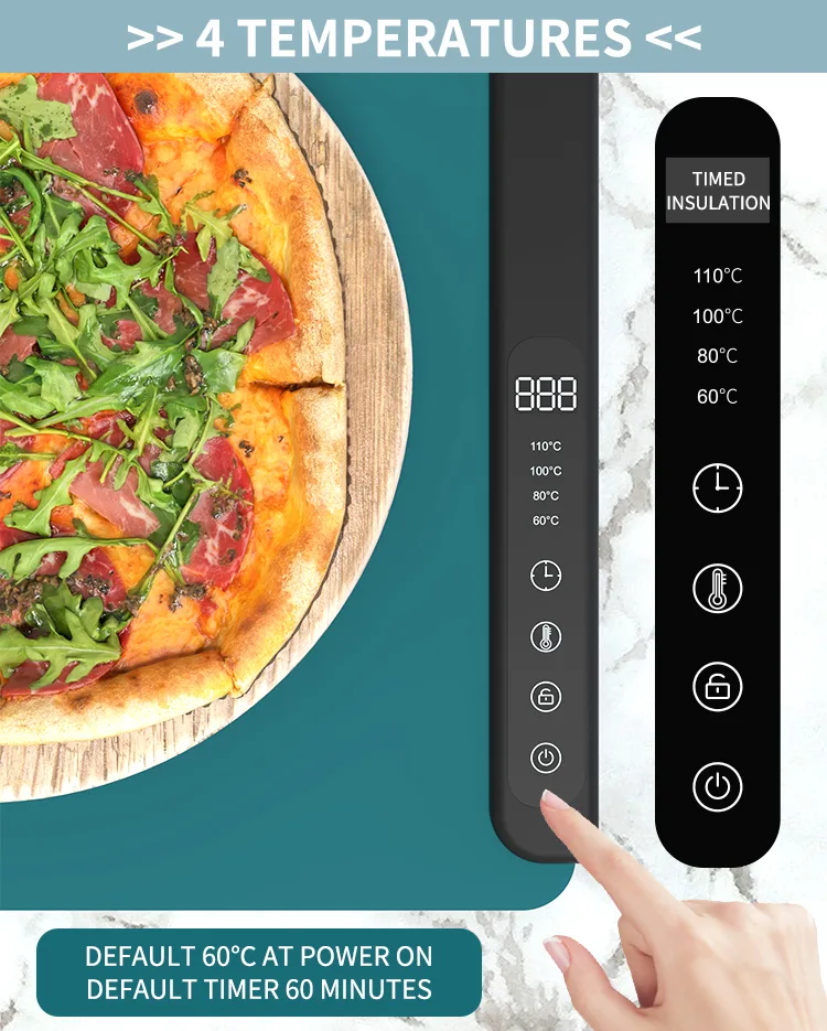 Silicone Heat Pad Flexible Folding Multifunctional Temperature Hot Board Mat for Food - detail view 9