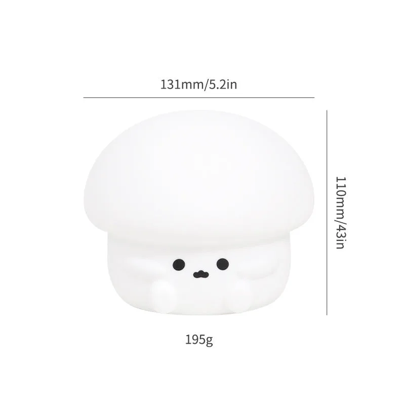 Christmas Lights LED Smart Three-Speed Cute Silicone Night Light for Rooms Eye Protection Sleep Atmosphere Clap Light - detail view 5