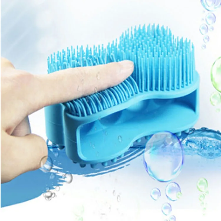 100% Silicone Gentle Nubs Massage Scrubber Skin Exfoliation Cellulite Treatment Silicone Brush Shower Baby Brush - detail view 7