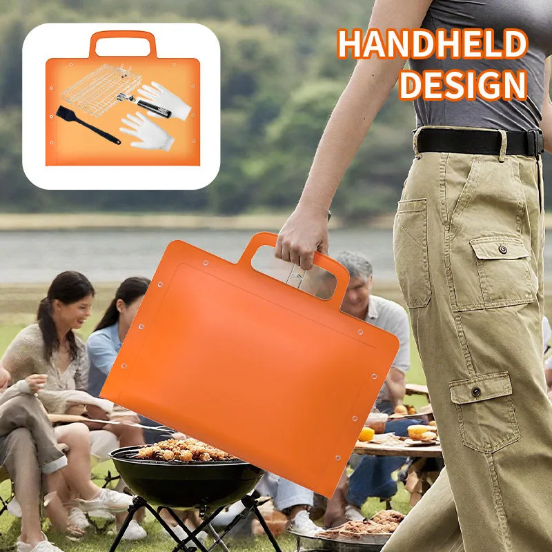 Top Ranking WaterProof Fire Proof Non-Stick BBQ Silicone Grilling Mats Oil-Resistant Grill Mat Mats - detail view 2