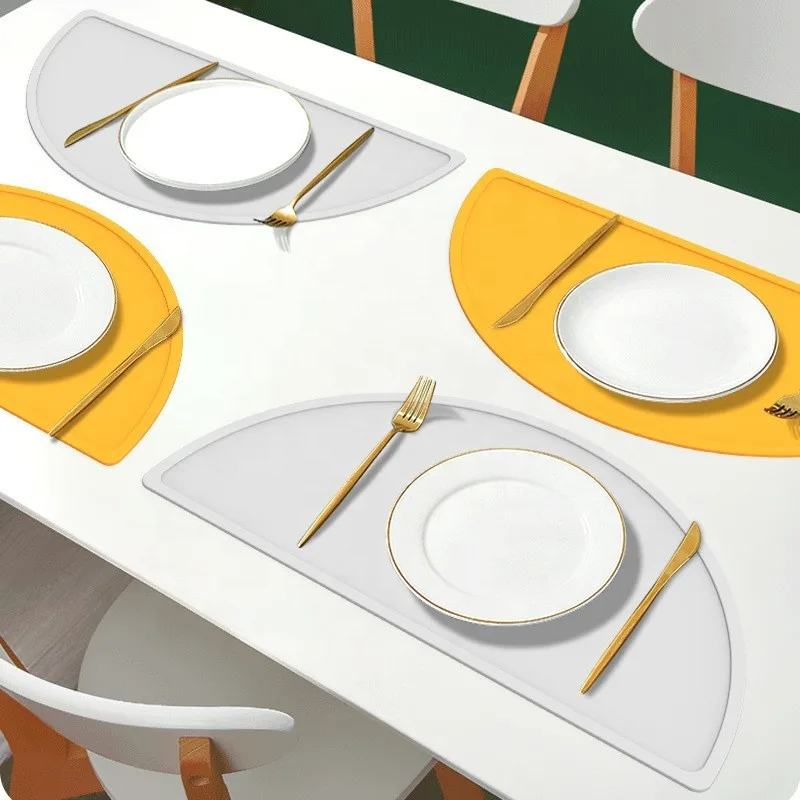 Bpa Free Reusable Portable Children Dining Food Mat Non-slip Baby Place Mat Waterproof Silicone Placemats for Kids - detail view 6