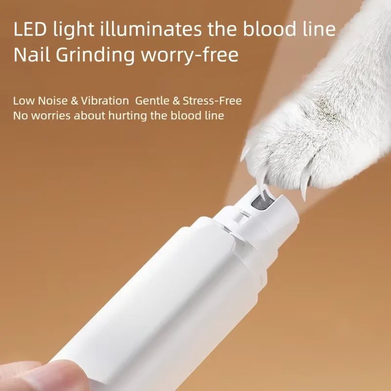 2026 Rechargeable USB Dog Nail Clippers ABS Quiet Pet Nail Grooming Trimmer Feature Portable Cat Paws Paws - detail view 9