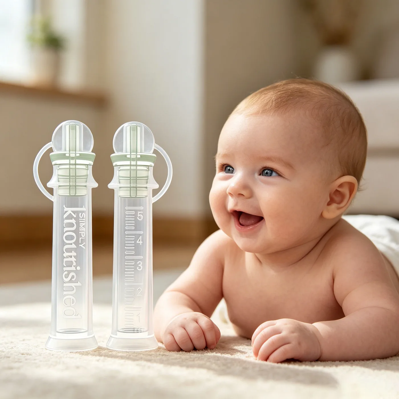 Silicone Colostrum Collector Wearable Milk Leak Catcher Breast Milk Storage Tube Colostrum Feeding - detail view 1