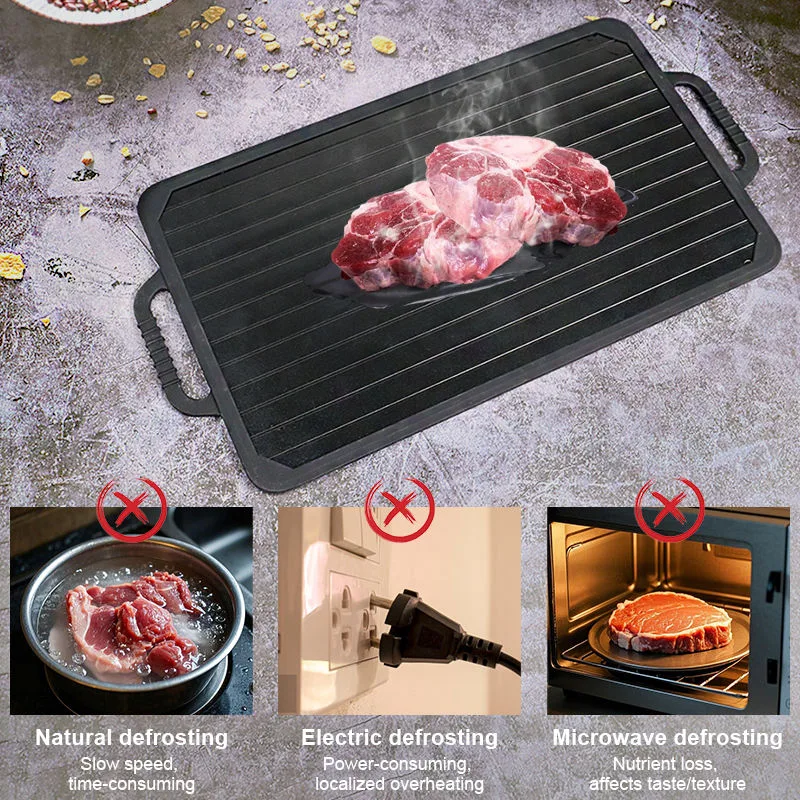 New High Quality Defrost Tray Thaw Frozen Food Defrost Master Kitchen Gadgets Meat Quick Defrosting Plate Board - detail view 4