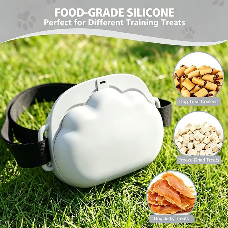 Silicone Fanny Pack Dog Custom Treat Pouch with Training Clickerfor Pet Traininlg Walking - detail view 4