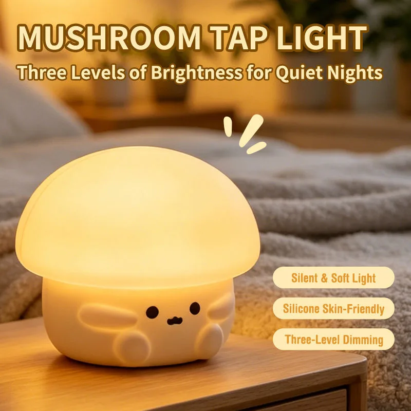 Christmas Lights LED Smart Three-Speed Cute Silicone Night Light for Rooms Eye Protection Sleep Atmosphere Clap Light - detail view 4