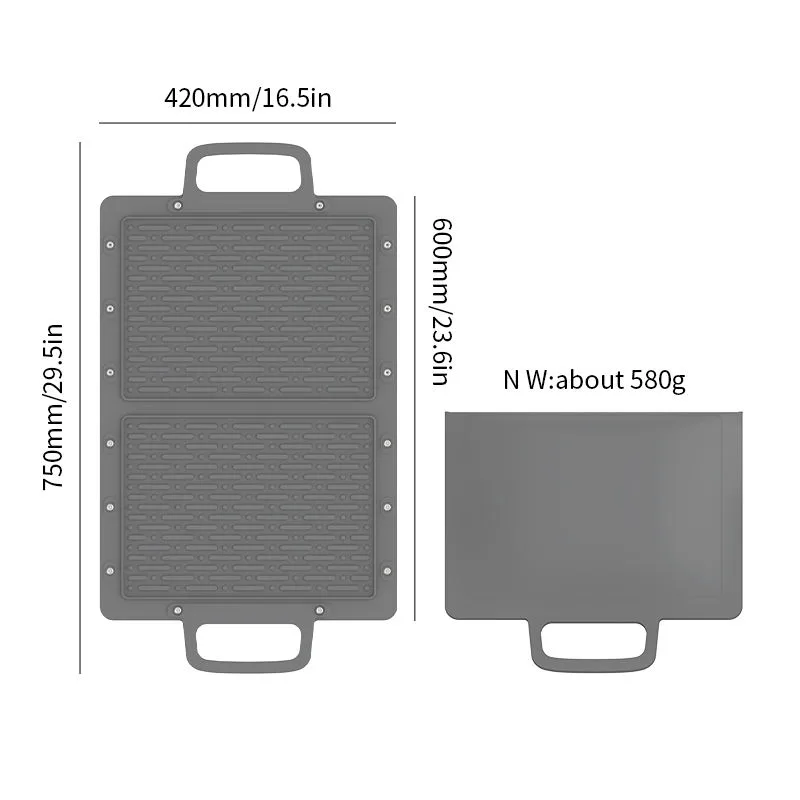 New Arrivals Grill Mat Silicone Fire Proof Oil Water Proof Grill Mat for Outdoor Grill Fire Pit - detail view 5