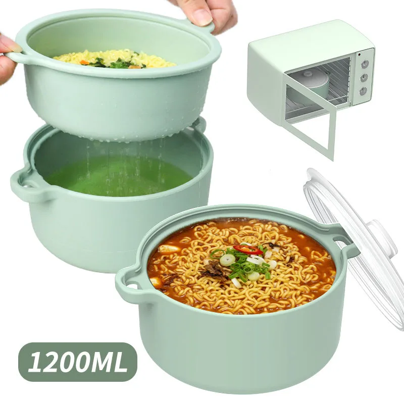 Silicone Microwave Steamer Bowl Oven Safe Food Steamer for Vegetables - detail view 1