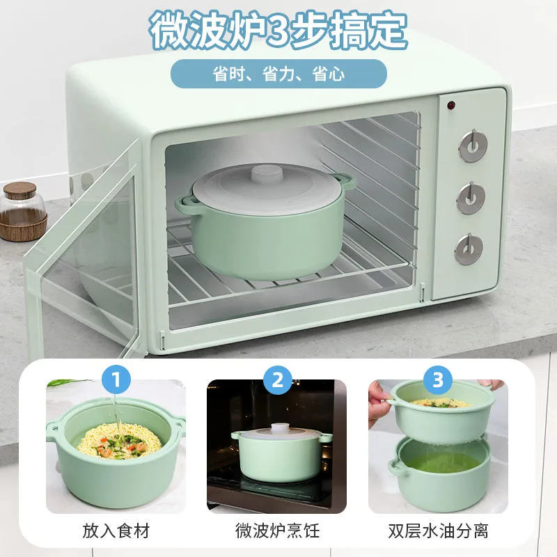 Silicone Microwave Steamer Bowl Oven Safe Food Steamer for Vegetables - detail view 4