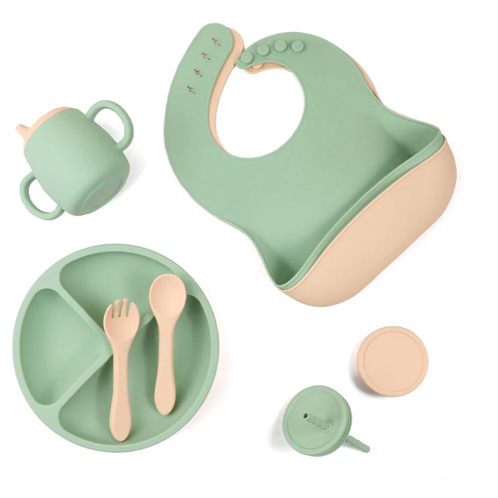 Custom Logo Baby Products Other Baby Feeding Products Silicone Plate Bowl Silicone Feeding Set - detail view 2