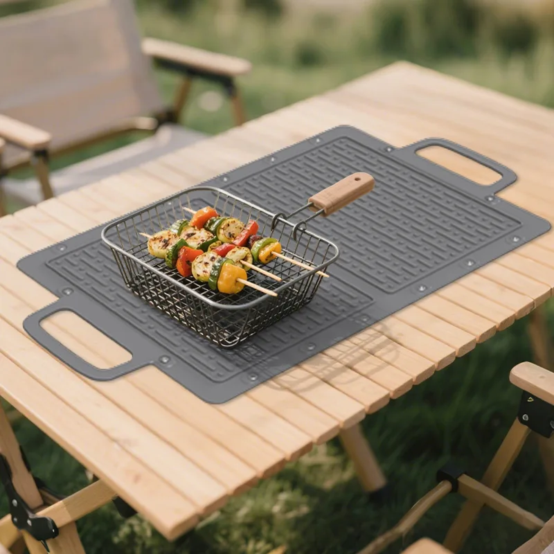New Arrivals Grill Mat Silicone Fire Proof Oil Water Proof Grill Mat for Outdoor Grill Fire Pit - detail view 9
