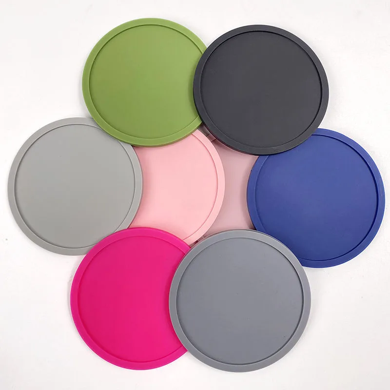 Waterproof Soft Non-slip Silicone Drink Coasters Cup Pad Mat for Tabletop Protection - custom silicone manufacturer