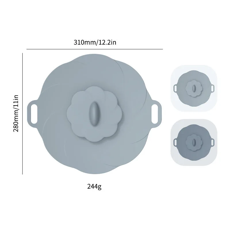 Silicone Lids for Pots, Pans, Cups, Set of Silicone Lids for Food Bowl Covers Food Storage BPA Free Silicone Bowl Covers - detail view 5