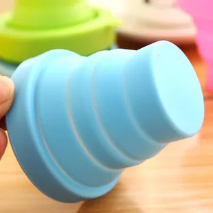 Modern Candy Color Silicone Telescopic Gargle Cup 200ml for Home Outdoor Sports Travel Business-Folding Advertising Cup Gift - detail view 2