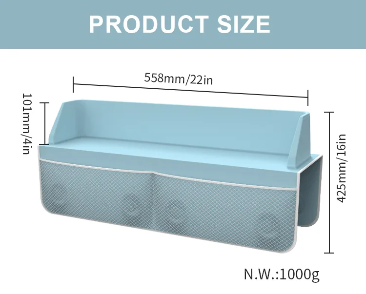Bathroom Bathtub Corner Shower Splash Guard Detachable Play Shelf Area Bath Tub Topper Splash Guard for Bathtub - detail view 10