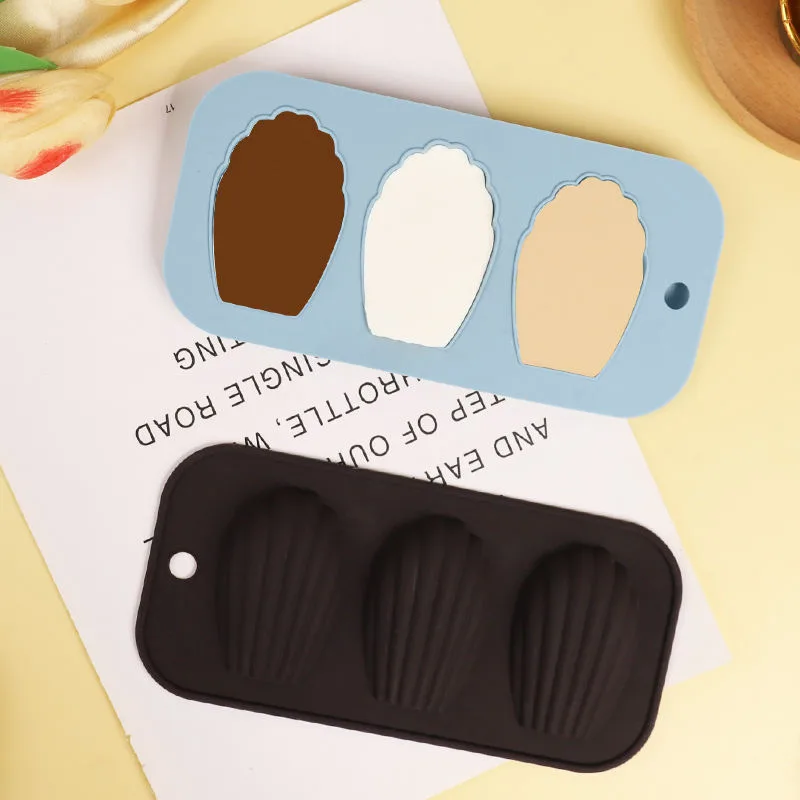 Manufacturers Food Grade Silicone Baking Mold Hot Sell 3 Compartment Silicone Cake Baking Mold - detail view 1