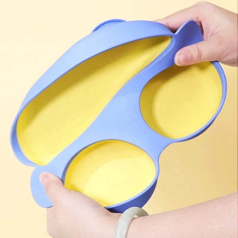 New Arrival Silicone Baby Led Weaning Set Toddler Car Plate With Suction BPA Free Baby Birthday Bift Set - detail view 3