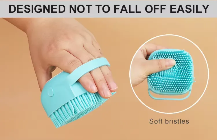 New Arrivals Custom Pets Brushes Bath Massage Brush Shampoo Dispenser Dog Grooming Tool Pet Cat Dog Bath - detail view 9