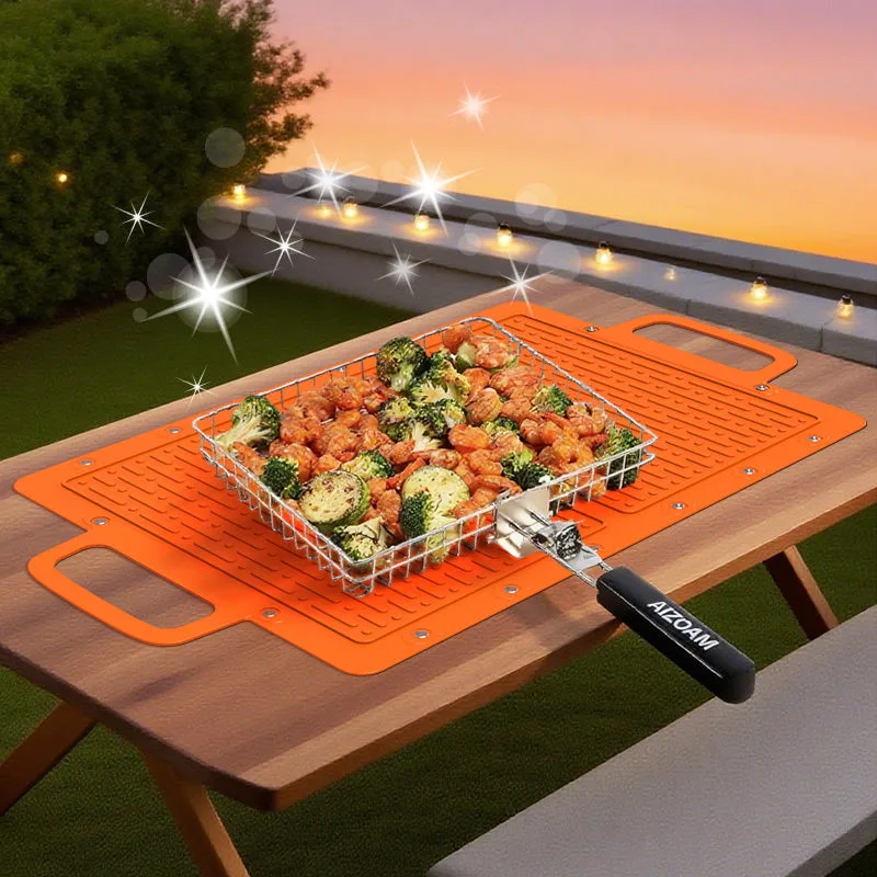 Top Ranking WaterProof Fire Proof Non-Stick BBQ Silicone Grilling Mats Oil-Resistant Grill Mat Mats - custom silicone manufacturer