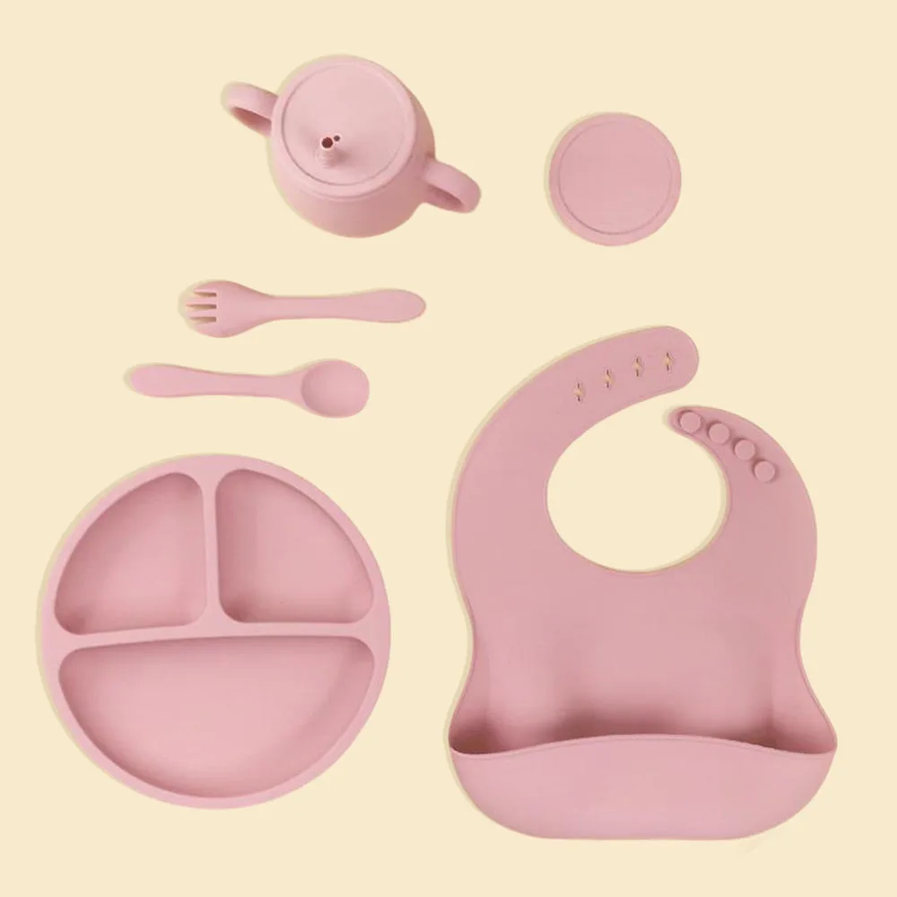 Custom Logo Baby Products Other Baby Feeding Products Silicone Plate Bowl Silicone Feeding Set - detail view 3