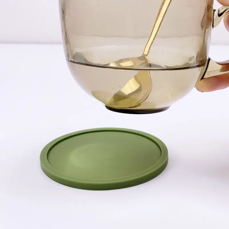 Waterproof Soft Non-slip Silicone Drink Coasters Cup Pad Mat for Tabletop Protection - detail view 7