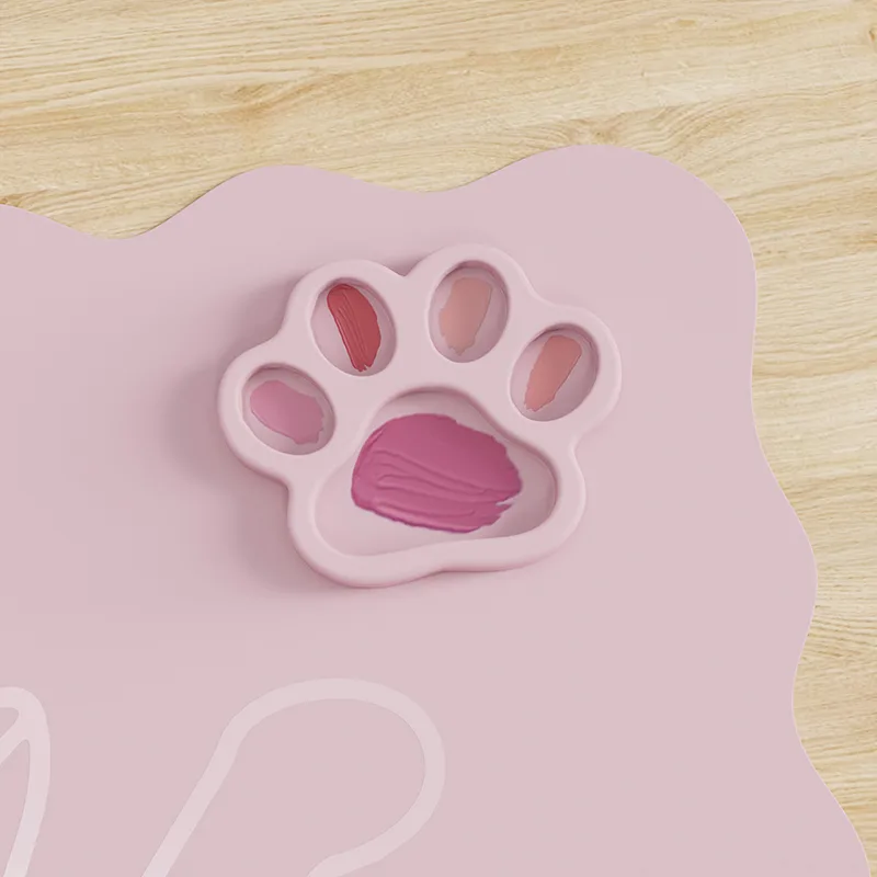 2027 Top Rankings Bag Nails Table Mat Pink Cherry Heart Pattern Custom Logo Nail Mat - detail view 7