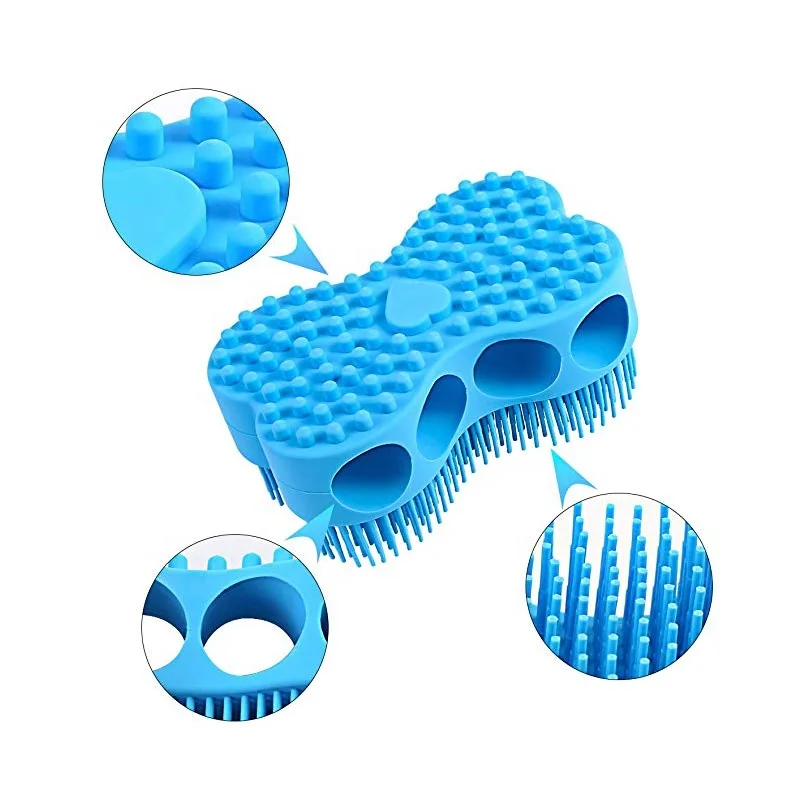 100% Silicone Gentle Nubs Massage Scrubber Skin Exfoliation Cellulite Treatment Silicone Brush Shower Baby Brush - detail view 8
