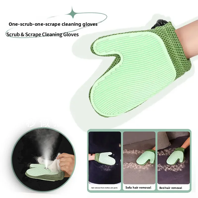 New Pet Steam Gloves Brush for Cats Dogs Hair Cleaning Pet Grooming Double-sided Cat Hair Removal Gloves Steam Brush - detail view 2