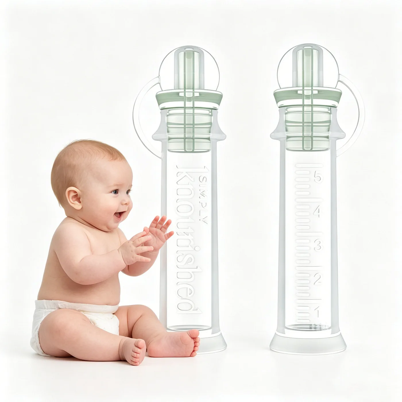 Silicone Colostrum Collector Wearable Milk Leak Catcher Breast Milk Storage Tube Colostrum Feeding - detail view 5