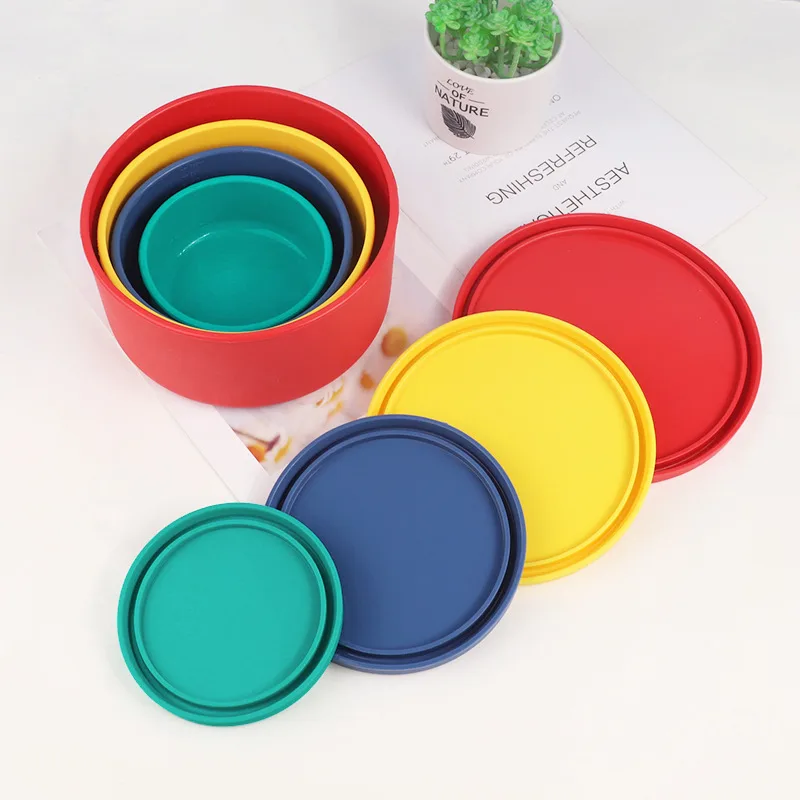 BPA-Free Leak-Proof Salad Silicone Lunch Box Adult & Kids Food Storage Container with Preservation Advantage - detail view 2