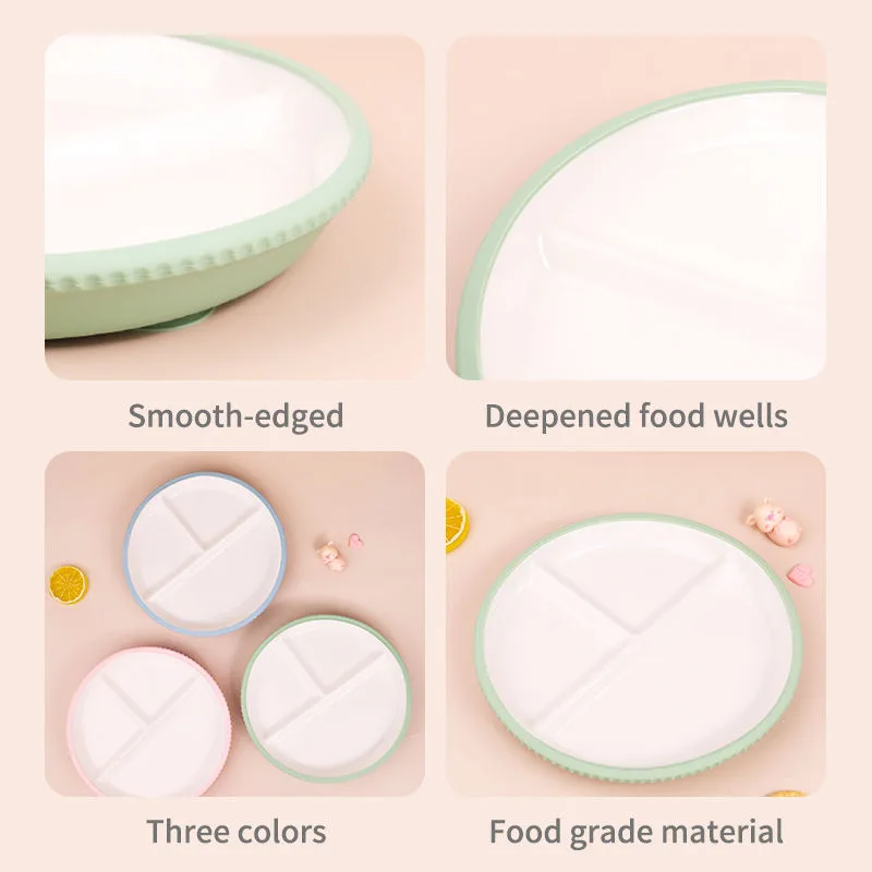 New Design BPA-Free Ceramic Kids Dining Plate Welcome Gifts Colorful Cartoon Porcelain Material Non-Toxic - detail view 1