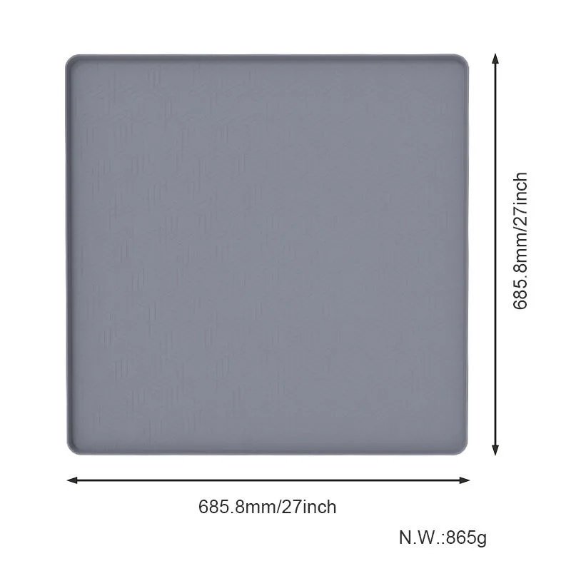 Modern Style Kitchen Anti-Slip Silicone Sink Mat Waterproof with Hole Protective Cabinet Mat Under Sink Mat - detail view 5