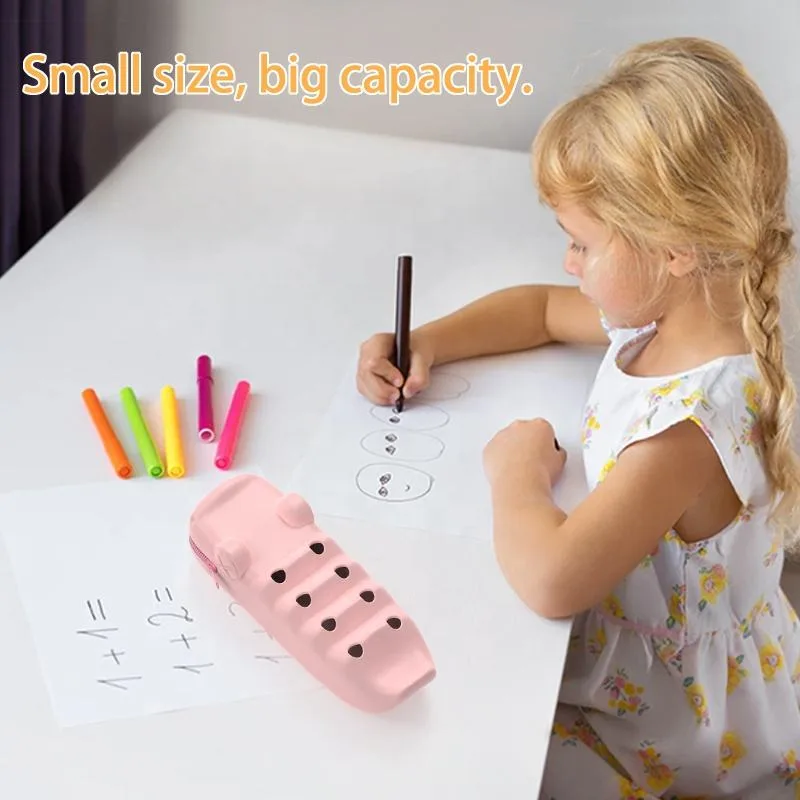 Silicone Makeup Brush Holder Portable Travel Makeup Tools Eyebrow Pencil Lipstick Organizing Storage Box Beauty Tool Storage Bag - detail view 3