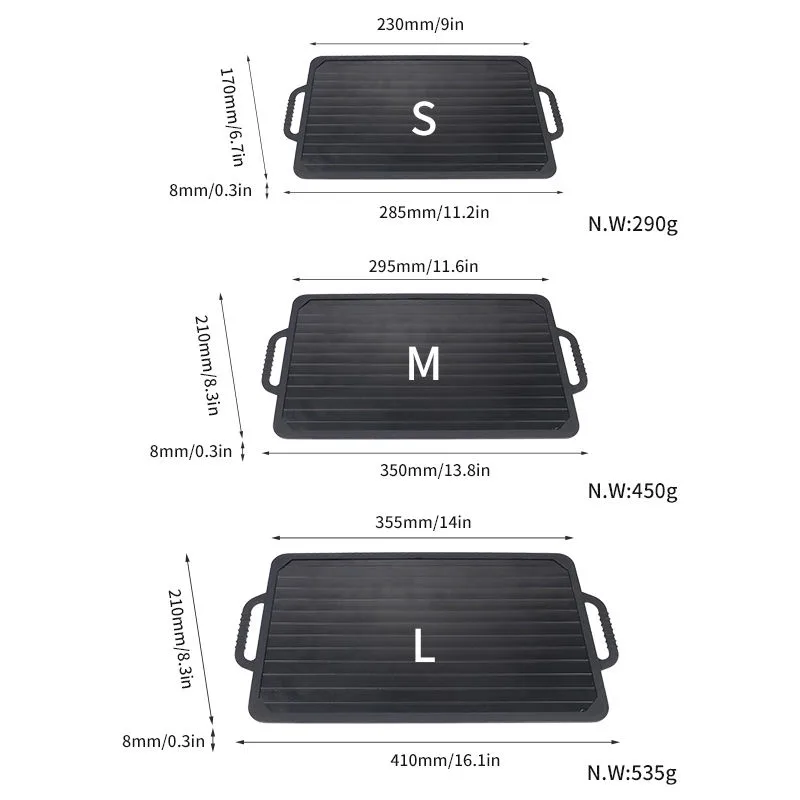 New High Quality Defrost Tray Thaw Frozen Food Defrost Master Kitchen Gadgets Meat Quick Defrosting Plate Board - detail view 5