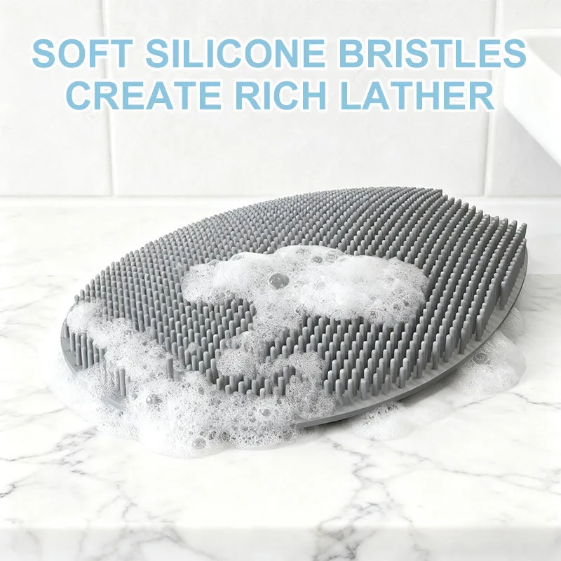 Soft Silicone Hair Cleaning Brush Reusable Baby Bath Cleaner Massager Brush Scrubber Silicone Baby Shampoo Brush - detail view 3