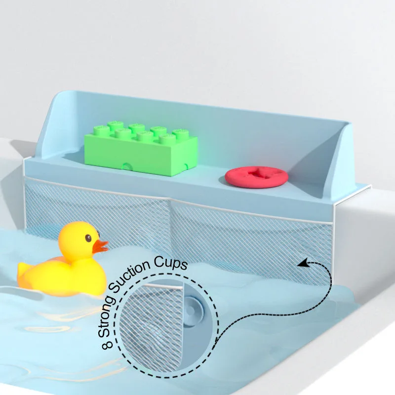 Bathroom Bathtub Corner Shower Splash Guard Detachable Play Shelf Area Bath Tub Topper Splash Guard for Bathtub - custom silicone manufacturer