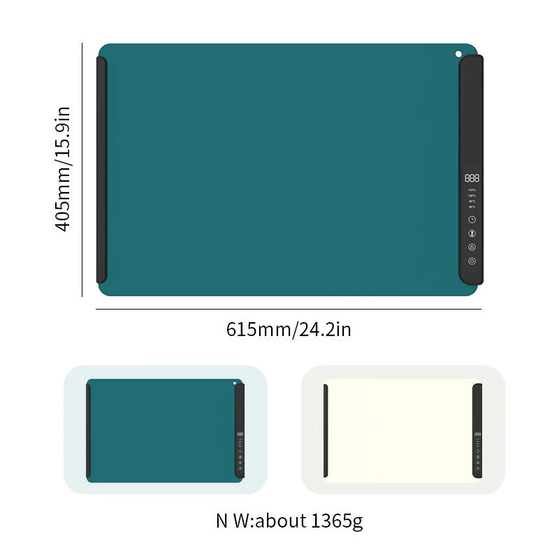 2026 New Arrivals Silicone Heat Pad Flexible Folding Kitchen Food Warmers Food Warming Mat - detail view 5