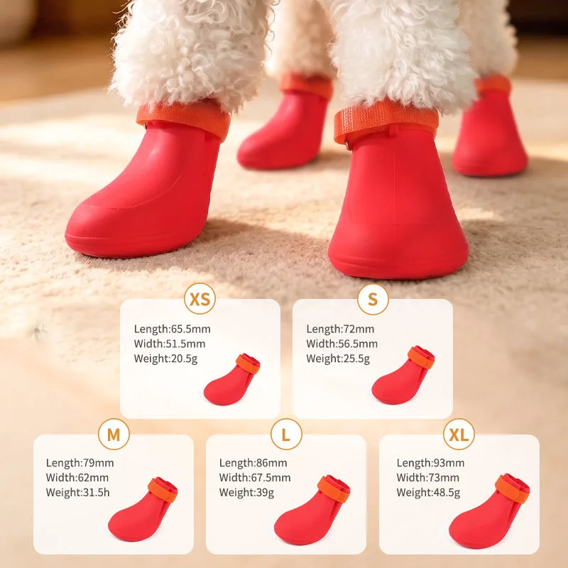 Silicone Pet Dog Shoes for Large Dogs Boots Sneakers for Outdoor Waterproof Anti-Slip Rain Boot Dog Shoes - detail view 2