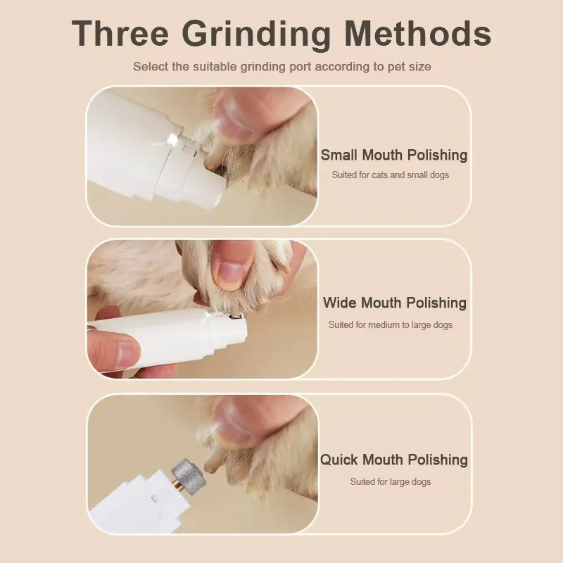 2026 Rechargeable USB Dog Nail Clippers ABS Quiet Pet Nail Grooming Trimmer Feature Portable Cat Paws Paws - detail view 1