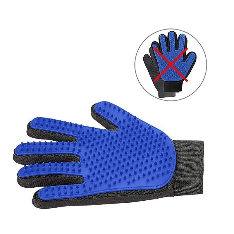Pet Grooming Glove - Gentle Deshedding Brush Glove - Efficient Pet Hair Remover Mitt - Massage Tool with Enhanced Five Finger - custom silicone manufacturer