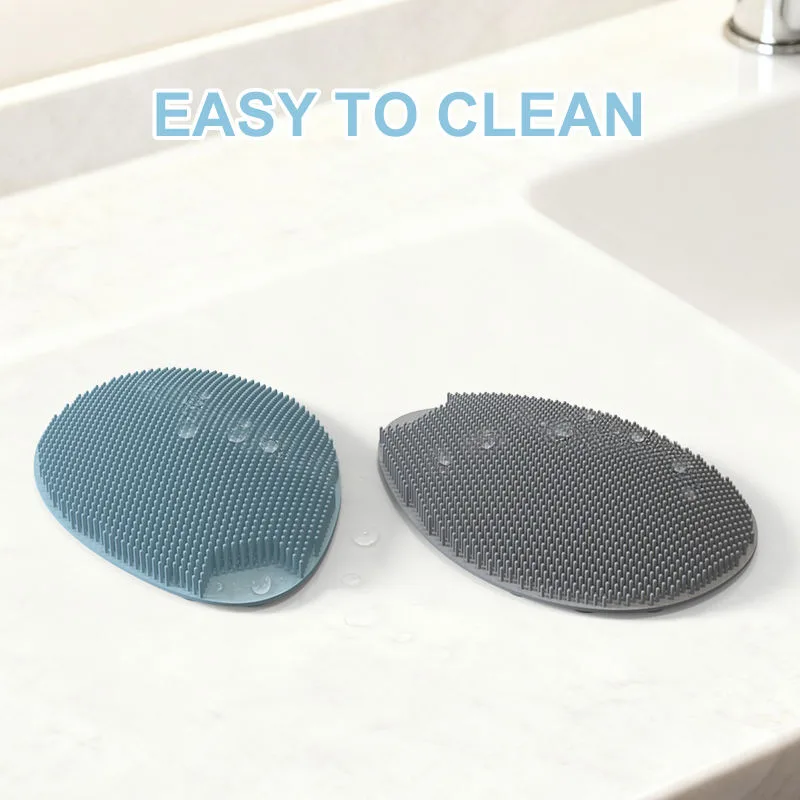 Soft Silicone Hair Cleaning Brush Reusable Baby Bath Cleaner Massager Brush Scrubber Silicone Baby Shampoo Brush - detail view 1