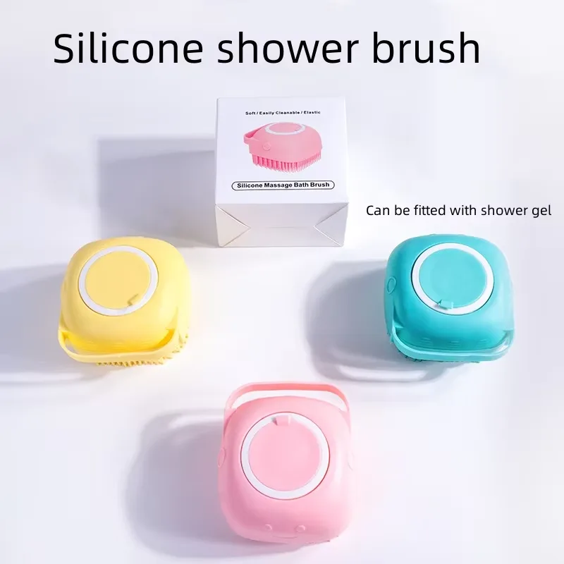 New Arrivals Custom Pets Brushes Bath Massage Brush Shampoo Dispenser Dog Grooming Tool Pet Cat Dog Bath - detail view 4