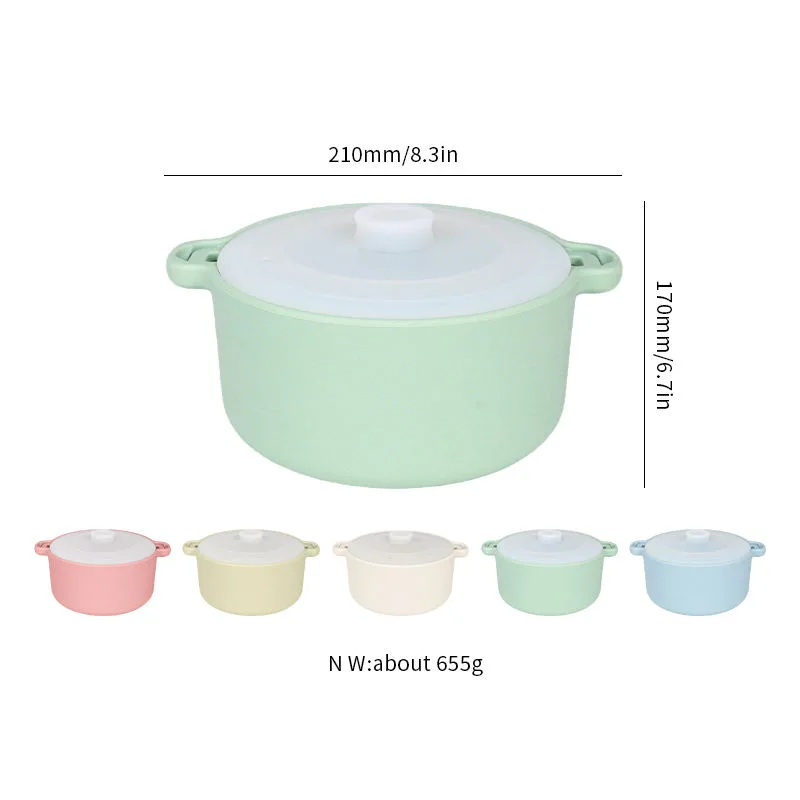Silicone Microwave Steamer Bowl Oven Safe Food Steamer for Vegetables - detail view 5