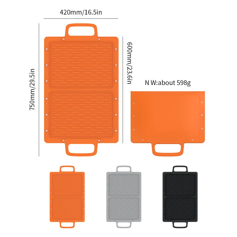 Top Ranking WaterProof Fire Proof Non-Stick BBQ Silicone Grilling Mats Oil-Resistant Grill Mat Mats - detail view 5