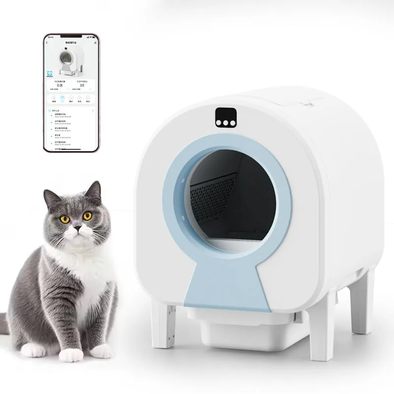 Low Noise Wifi Remote App Control Large Electric Automatic Smart Open Top Self-Cleaning Cat Toilet Litter Box - custom silicone manufacturer